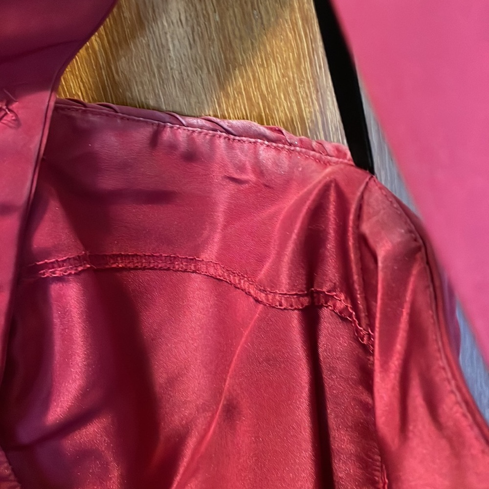 Deep Red Bridesmaid Or Prom Dress - image 6